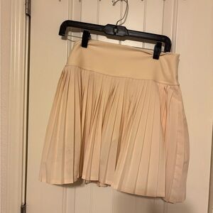 ALO Yoga Cream Mini Skater Skirt